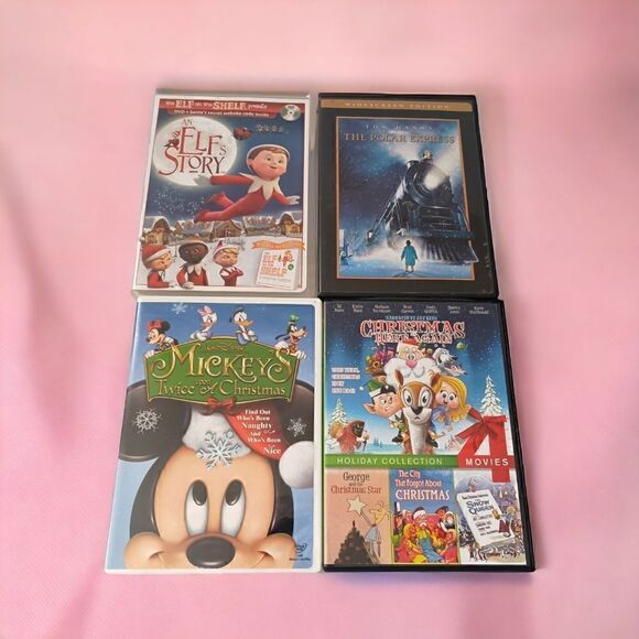 Childrens Christmas DVD Lot x 4 Elf Story Polar Express Mickey Twice Upon A Xmas - Picture 10 of 10